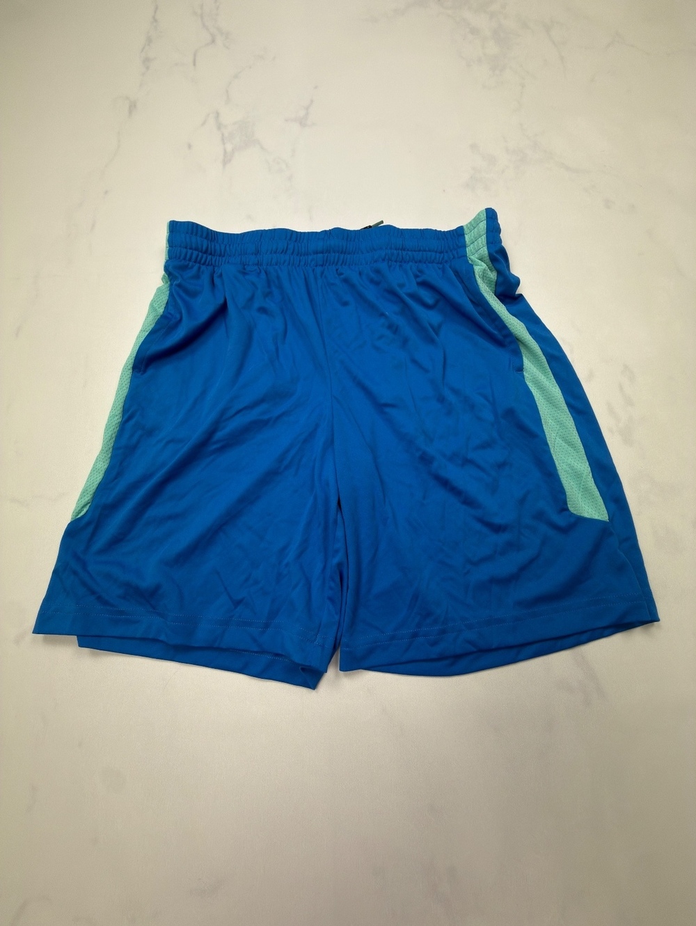 Tek Gear Athletic Shorts Blue Turquoise 2000s Sporty - Boys XL Husky